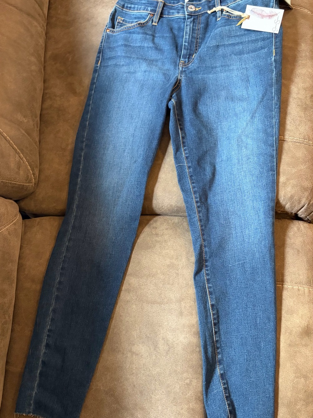 Jessica Simpson Slim Skinny Jeans in Medium Blue Denim